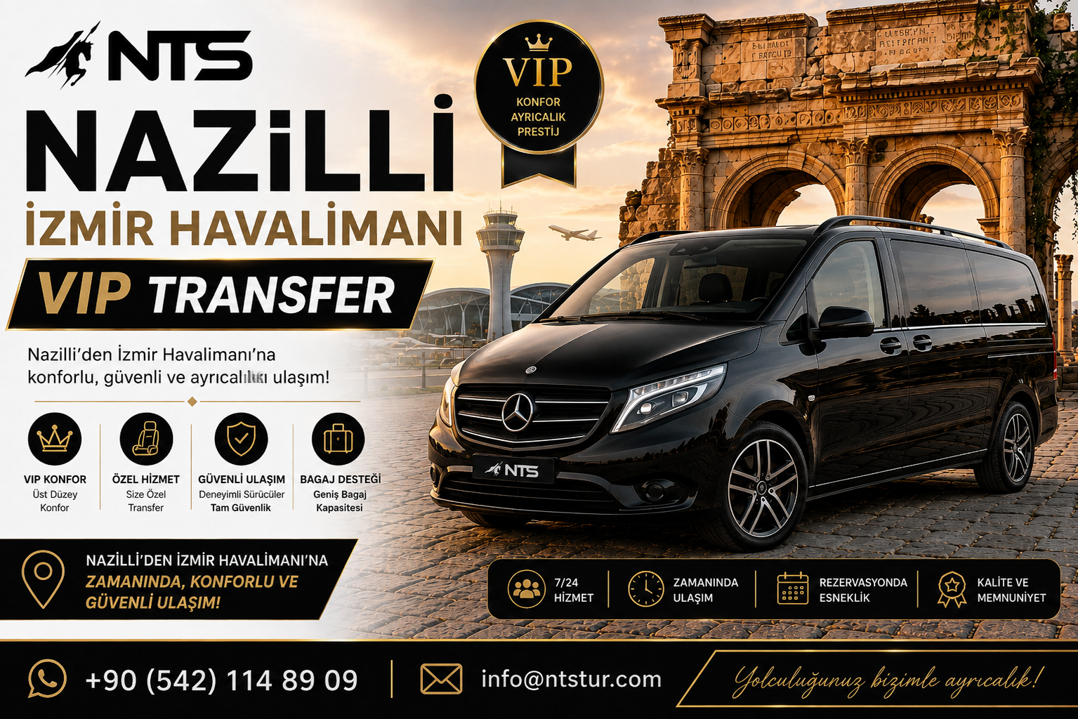 Nazilli’den İzmir Havalimanı’na Kesintisiz Ulaşım: Özel VIP Transferin Avantajları